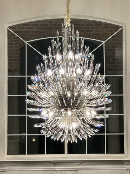 Lily Starburst Crystal Sputnik Chandelier - Zelno Lighting