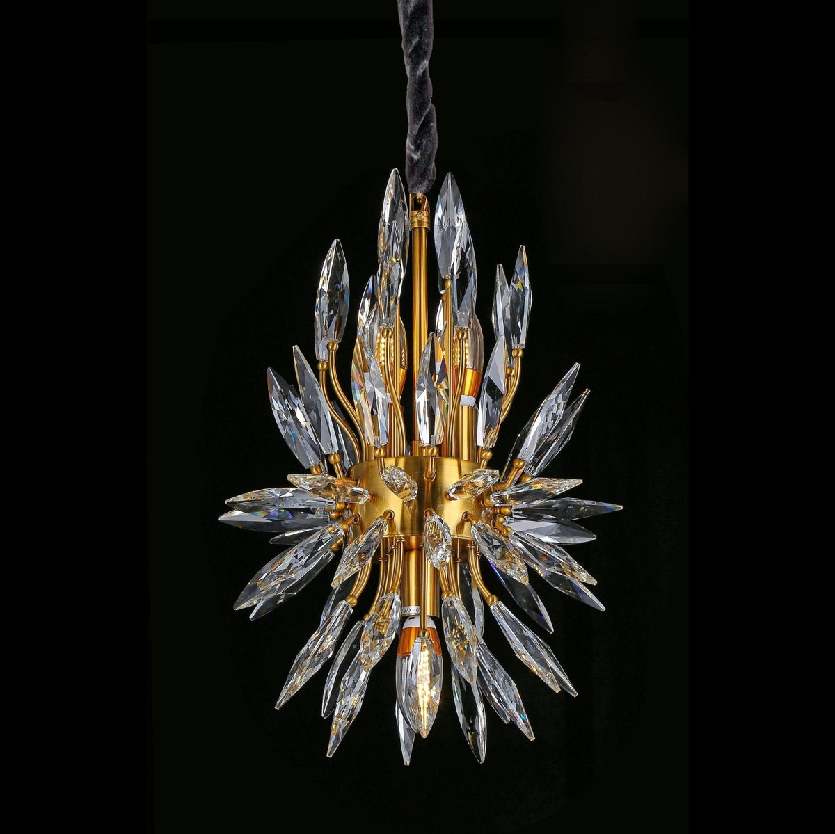 Lily Starburst Crystal Sputnik Chandelier - Zelno Lighting