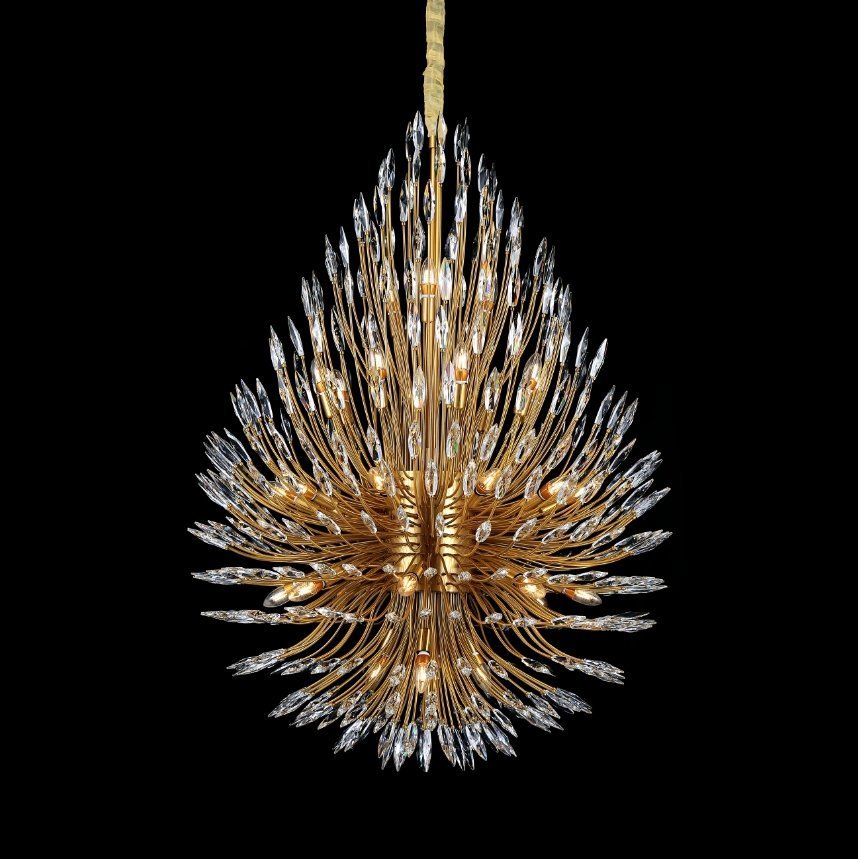 Lily Starburst Crystal Sputnik Chandelier - Zelno Lighting