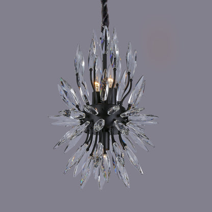 Lily Starburst Crystal Sputnik Chandelier - Zelno Lighting
