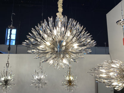 Lily Starburst Crystal Sputnik Chandelier - Zelno Lighting