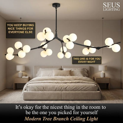 Lio Modern Tree Branch Ceiling Light Fixture - Zelno Lighting