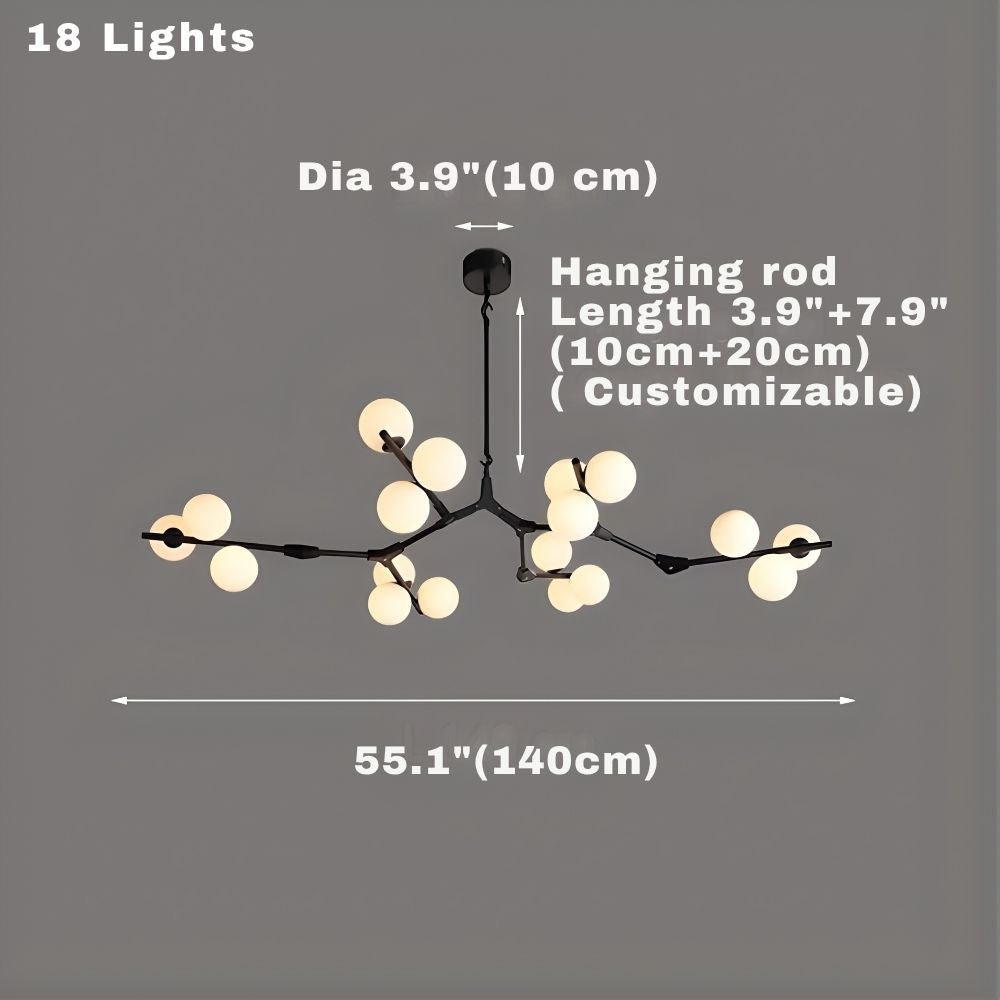 Lio Modern Tree Branch Ceiling Light Fixture - Zelno Lighting