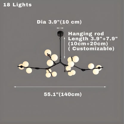 Lio Modern Tree Branch Ceiling Light Fixture - Zelno Lighting