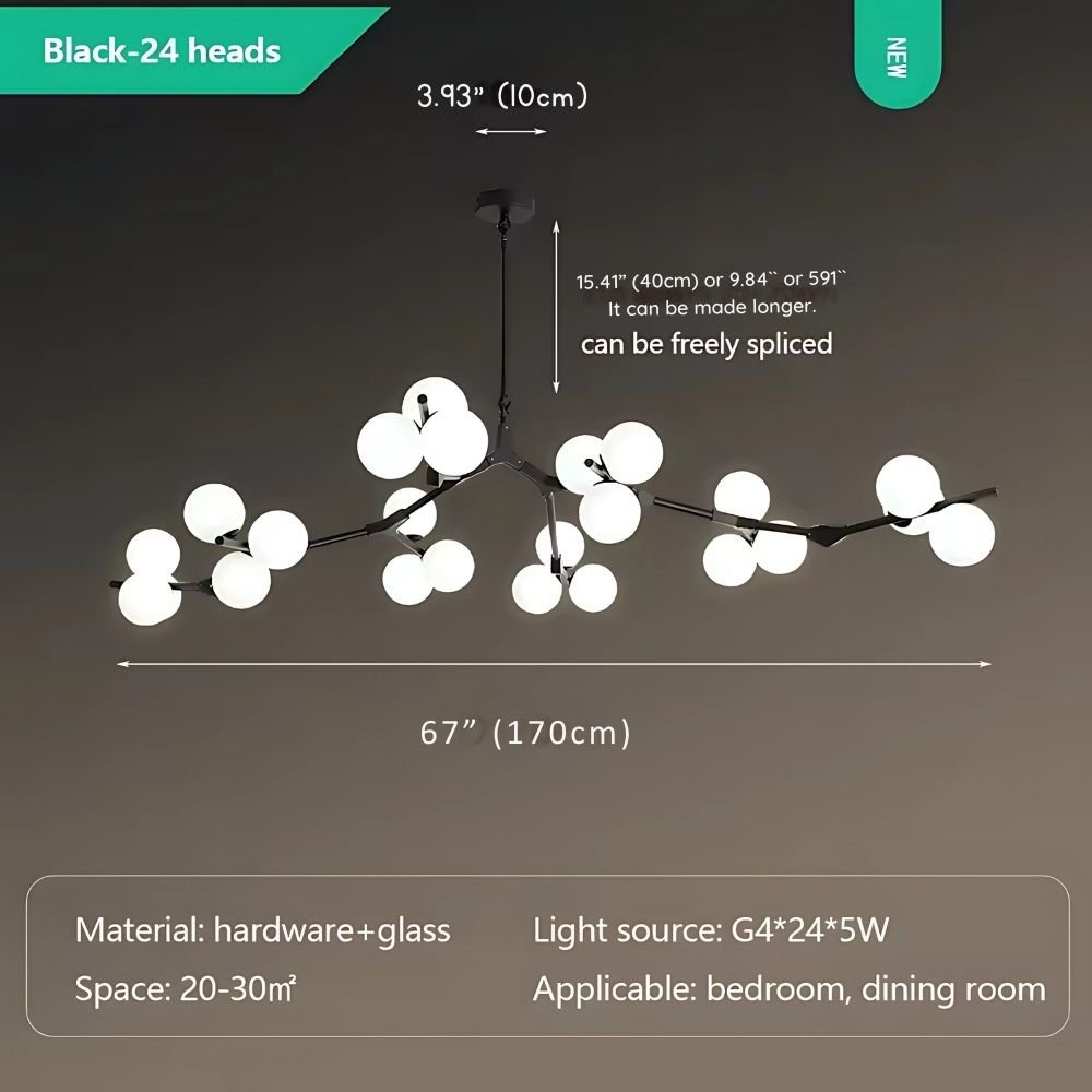 Lio Modern Tree Branch Ceiling Light Fixture - Zelno Lighting