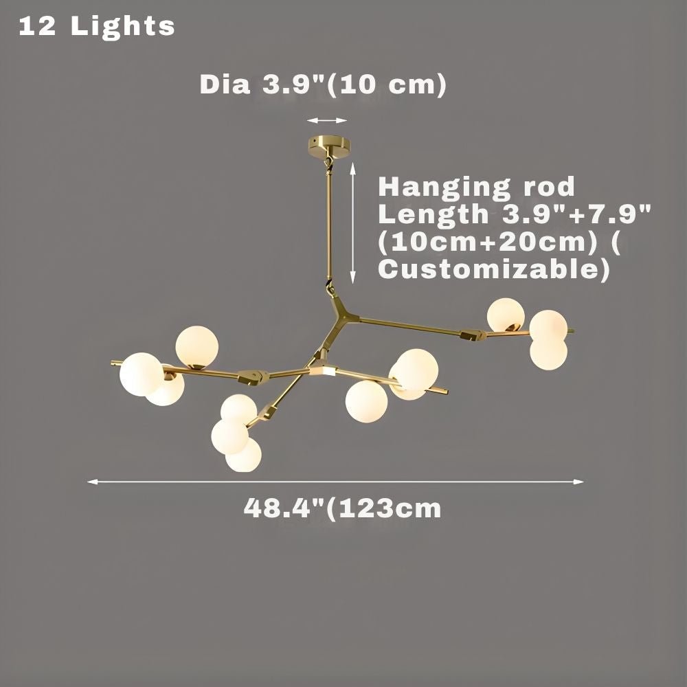 Lio Modern Tree Branch Ceiling Light Fixture - Zelno Lighting