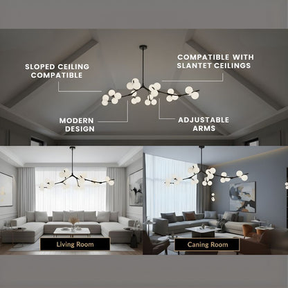 Lio Modern Tree Branch Ceiling Light Fixture - Zelno Lighting