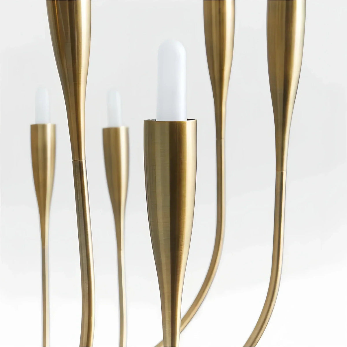 Liona Large Brass Candelabra Chandelier Light - Zelno