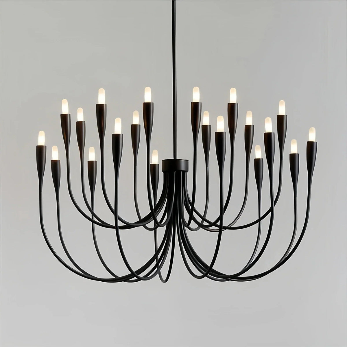 Liona Large Brass Candelabra Chandelier Light - Zelno