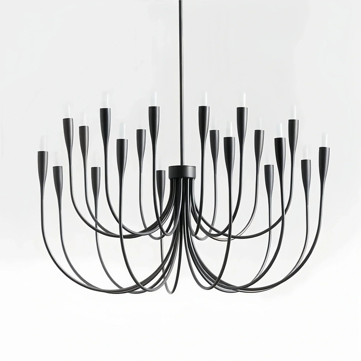Liona Large Brass Candelabra Chandelier Light - Zelno