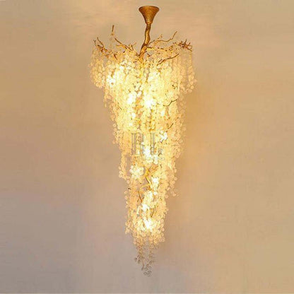 Long Vine Staircase Chandelier 78.7" 110" - Zelno Lighting