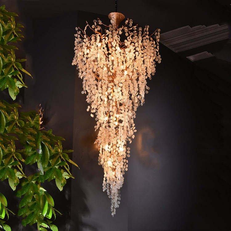 Long Vine Staircase Chandelier 78.7" 110" - Zelno Lighting