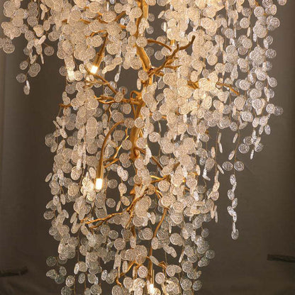 Long Vine Staircase Chandelier 78.7" 110" - Zelno Lighting