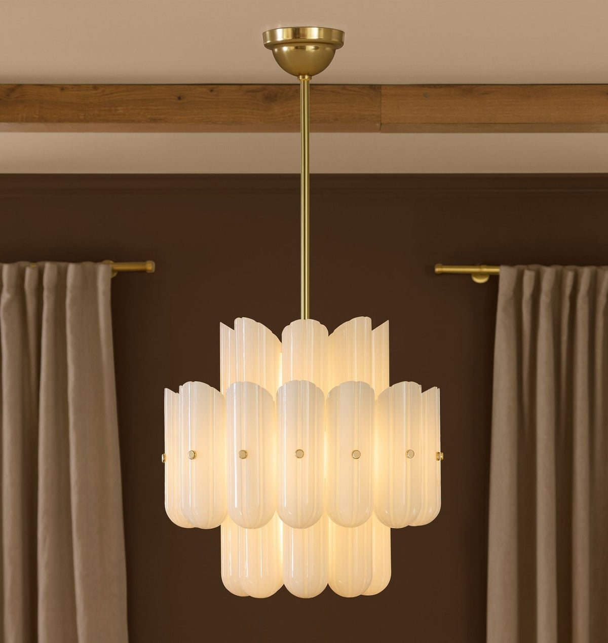 Lorna LED Double Tier Chandelier 25" 35" 46" - Zelno Lighting