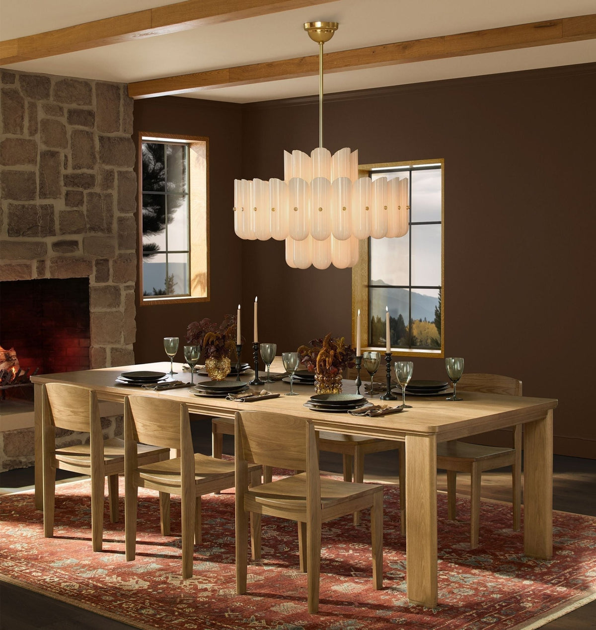 Lorna LED Double Tier Chandelier 25" 35" 46" - Zelno Lighting