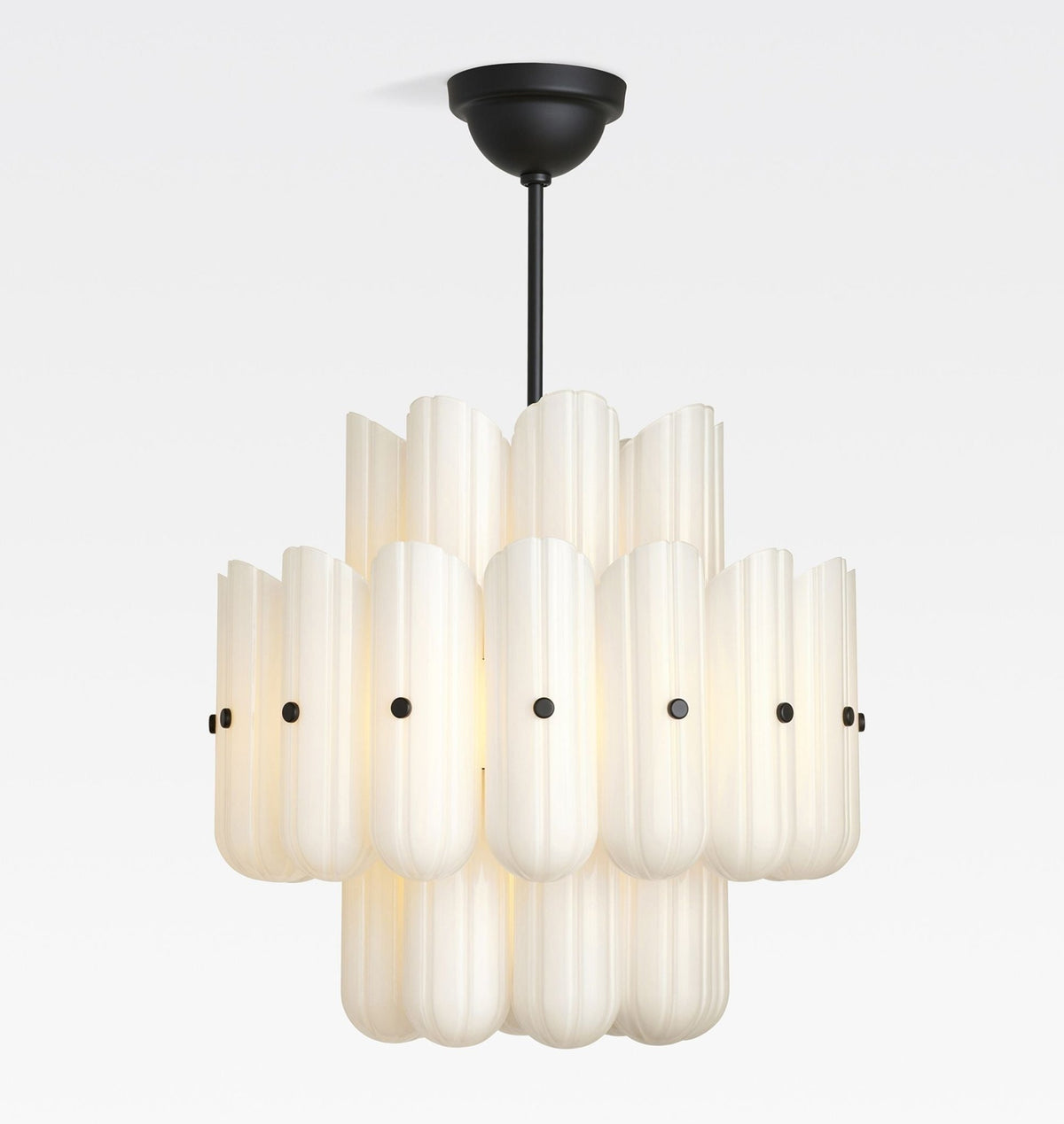 Lorna LED Double Tier Chandelier 25" 35" 46" - Zelno Lighting