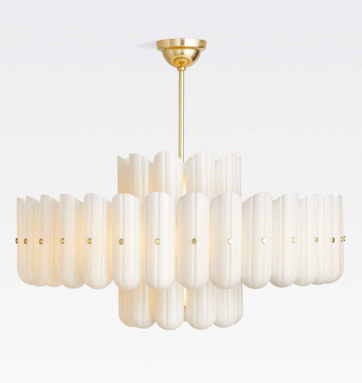Lorna LED Double Tier Chandelier 25" 35" 46" - Zelno Lighting