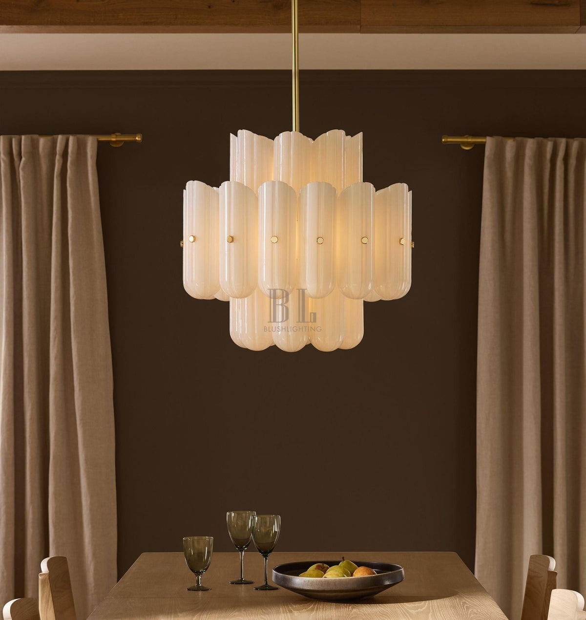 Lorna LED Double Tier Chandelier 25" 35" 46" - Zelno Lighting