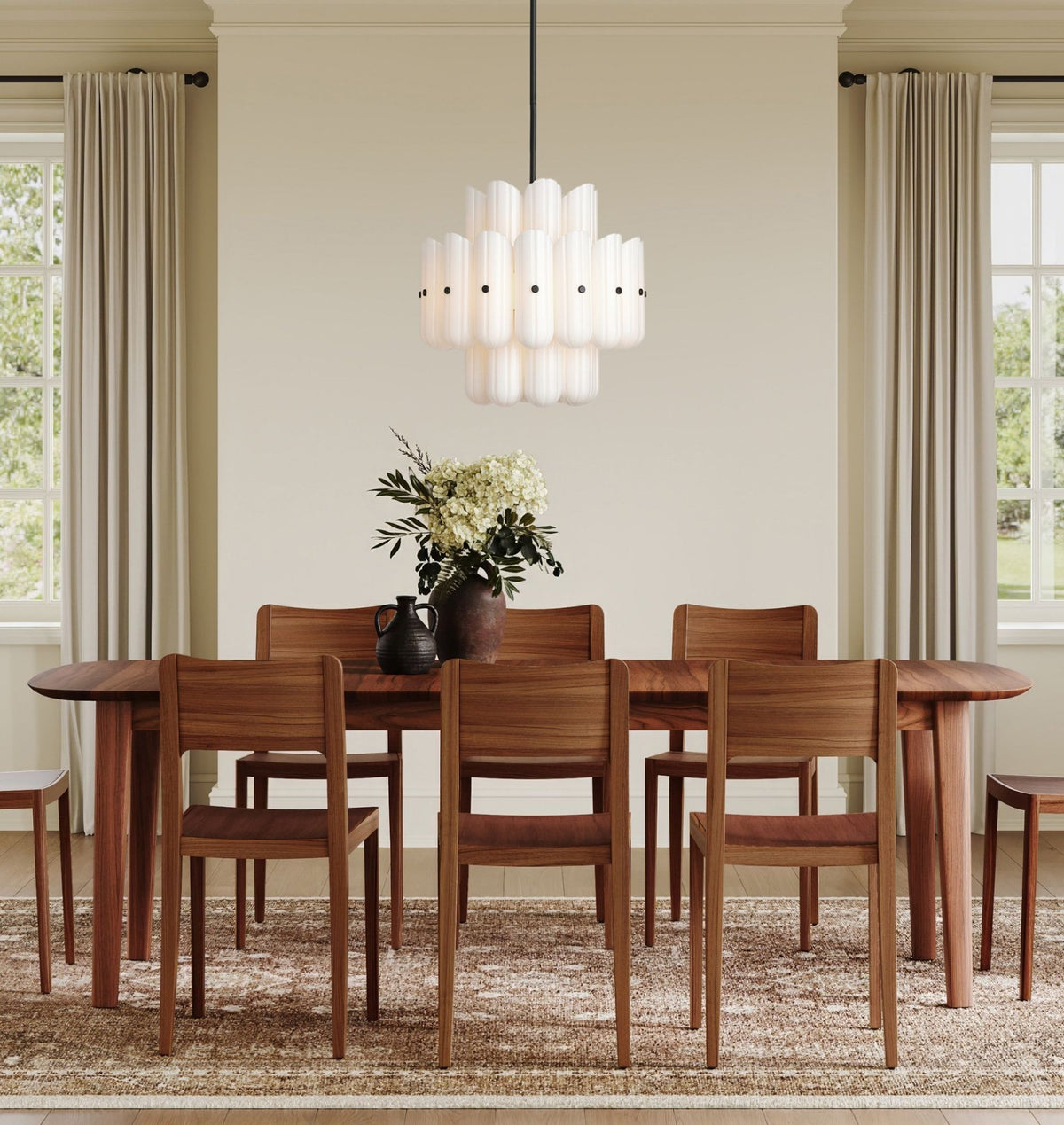 Lorna LED Double Tier Chandelier 25" 35" 46" - Zelno Lighting
