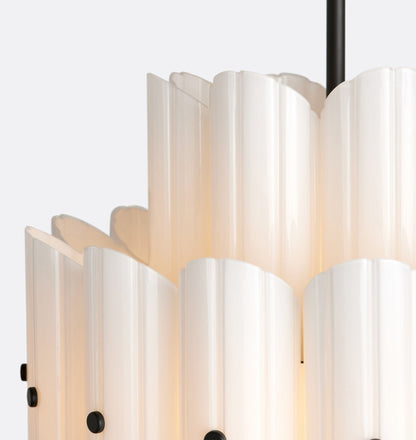 Lorna LED Double Tier Chandelier 25" 35" 46" - Zelno Lighting