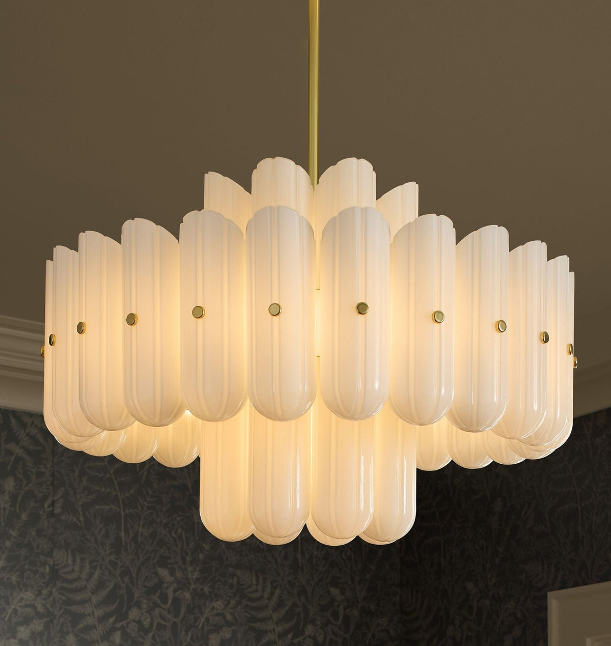 Lorna LED Double Tier Chandelier 25" 35" 46" - Zelno Lighting