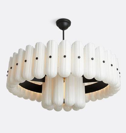 Lorna LED Double Tier Chandelier 25" 35" 46" - Zelno Lighting