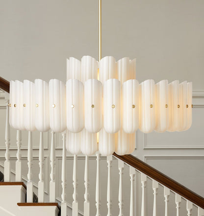 Lorna LED Double Tier Chandelier 25" 35" 46" - Zelno Lighting