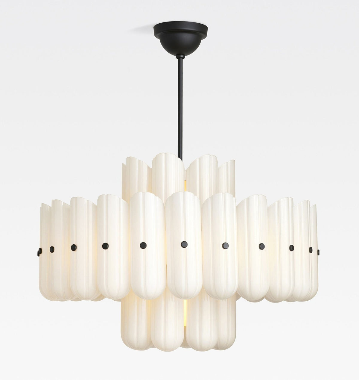 Lorna LED Double Tier Chandelier 25" 35" 46" - Zelno Lighting