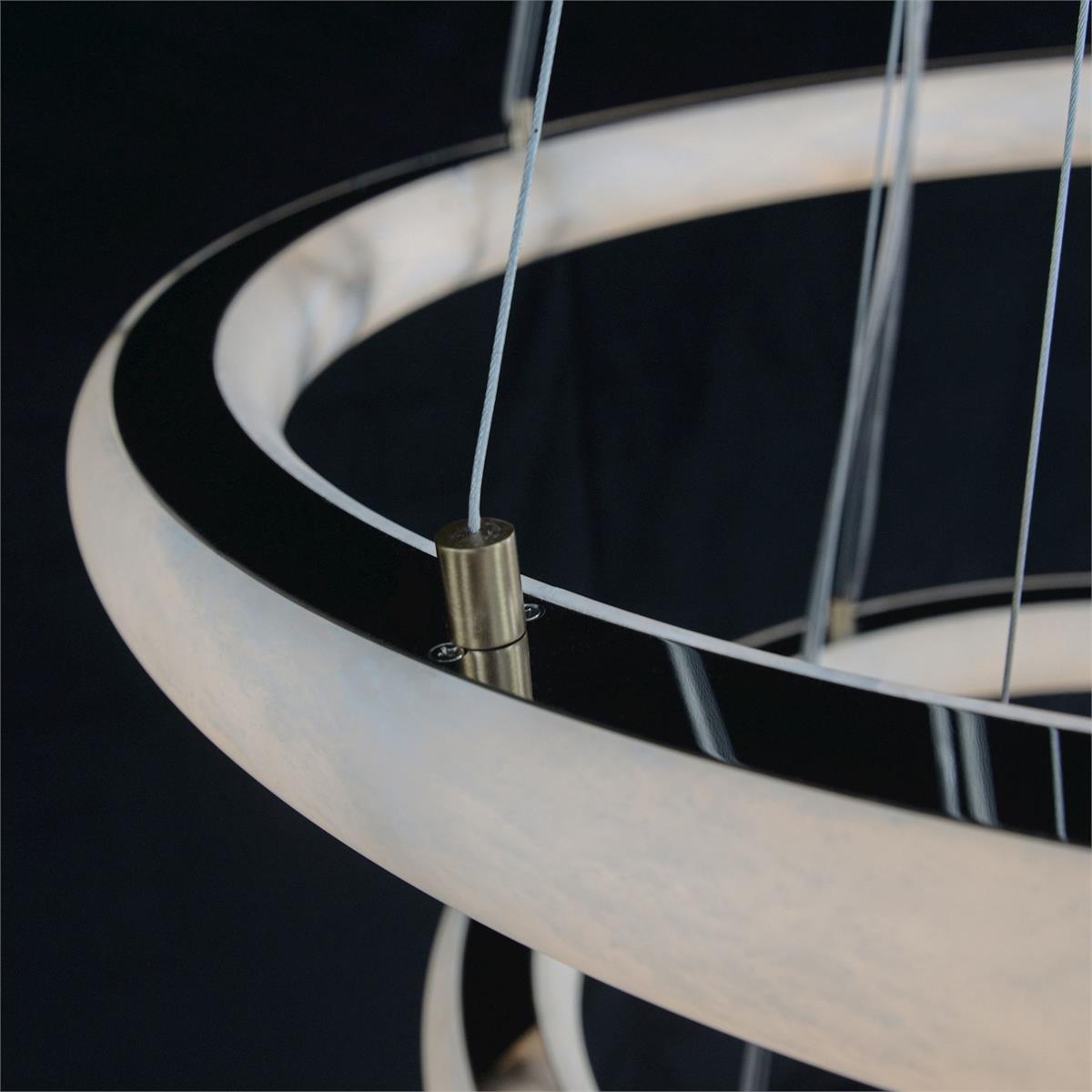 Luca Three-Tier Alabaster Pendant Chandelier - Zelno Lighting