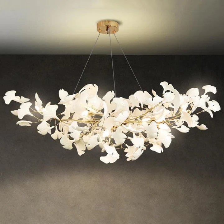 Luxury Ceramic Ginkgo Chandelier - Zelno Lighting