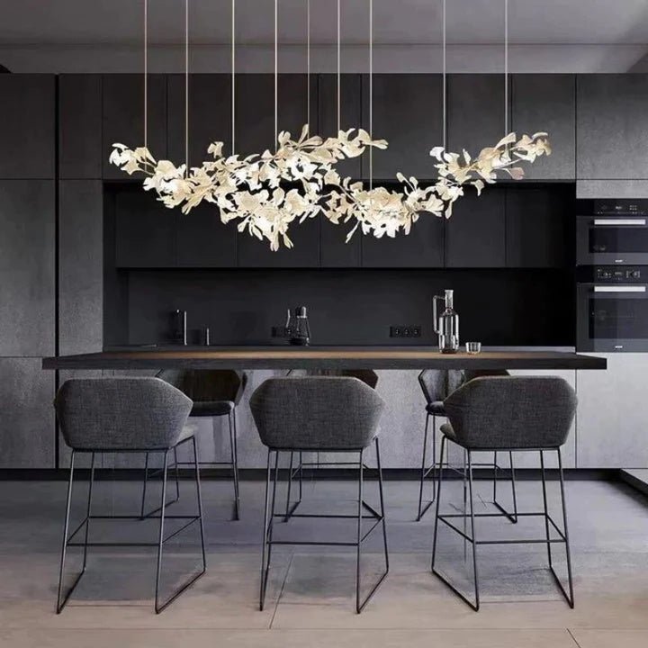 Luxury Ceramic Ginkgo Chandelier - Zelno Lighting