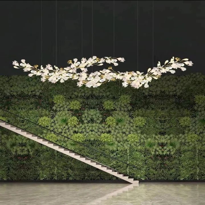 Luxury Ceramic Ginkgo Chandelier - Zelno Lighting