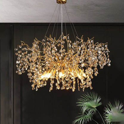 Luxury Crystal Branch Chandelier 39.4"D - Zelno Lighting