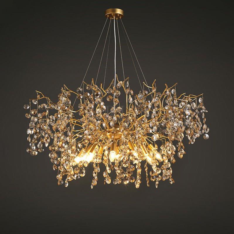 Luxury Crystal Branch Chandelier 39.4"D - Zelno Lighting