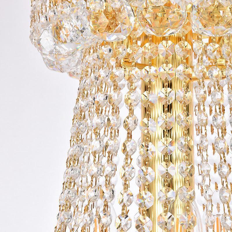 Luxury Crystal Chandelier for Grand Villa Hall and Duplex Staircase Lighting - Zelno Lighting