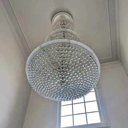 Luxury Crystal Chandelier for Grand Villa Hall and Duplex Staircase Lighting - Zelno Lighting