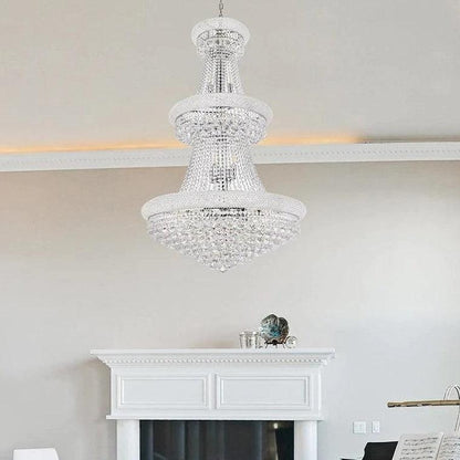 Luxury Crystal Chandelier for Grand Villa Hall and Duplex Staircase Lighting - Zelno Lighting