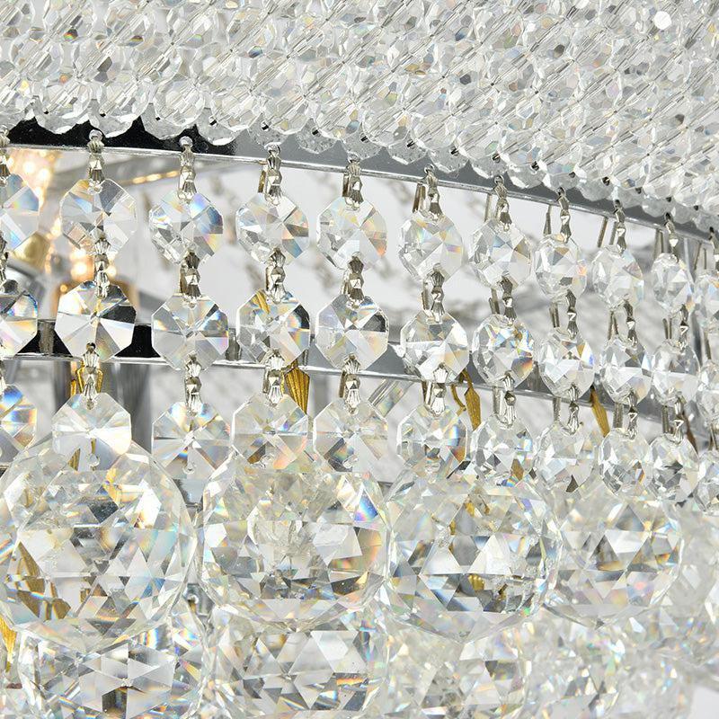 Luxury Crystal Chandelier for Grand Villa Hall and Duplex Staircase Lighting - Zelno Lighting