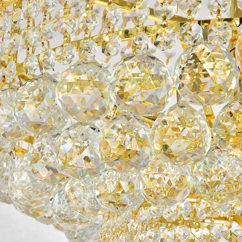 Luxury Crystal Chandelier for Grand Villa Hall and Duplex Staircase Lighting - Zelno Lighting