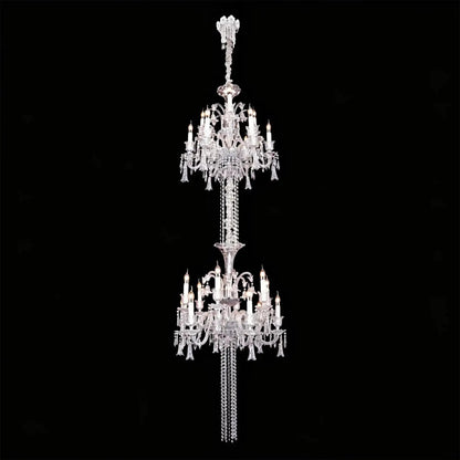 Luxury Dual-Tier Palace Crystal Chandelier - Zelno Lighting