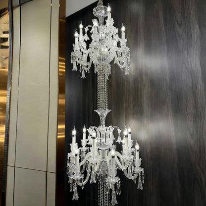 Luxury Dual-Tier Palace Crystal Chandelier - Zelno Lighting