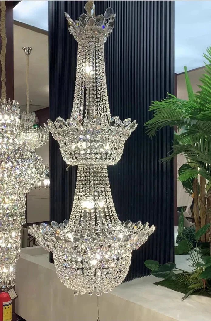 Luxury Empire Branch Crystal Chandelier Pendant Light for Entryway and Foyer - Zelno Lighting