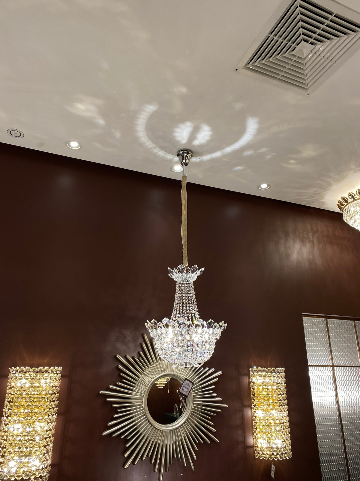 Luxury Empire Branch Crystal Chandelier Pendant Light for Entryway and Foyer - Zelno Lighting