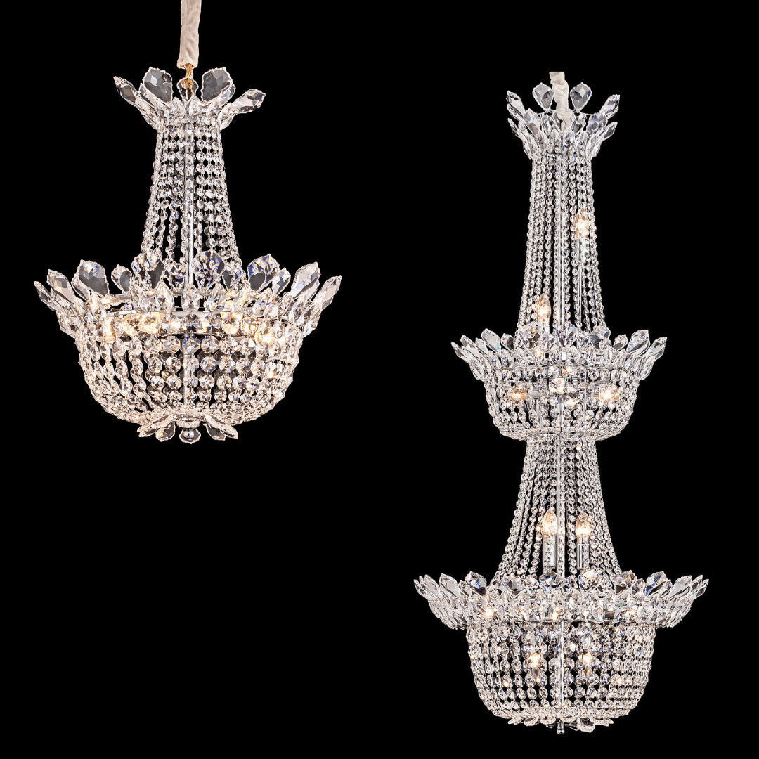 Luxury Empire Branch Crystal Chandelier Pendant Light for Entryway and Foyer - Zelno Lighting