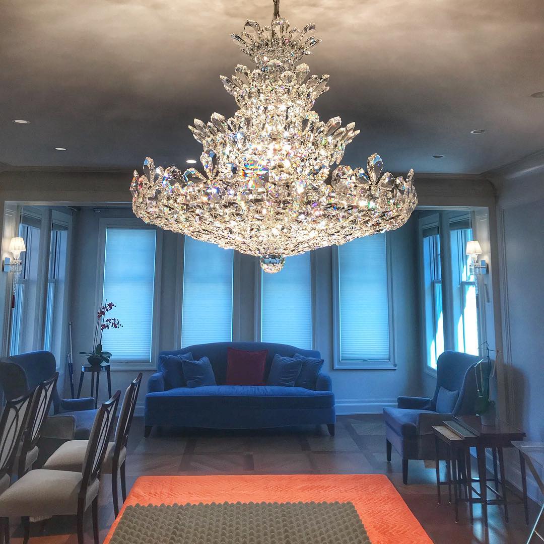 Luxury Empire Floral Crystal Chandelier - Zelno Lighting