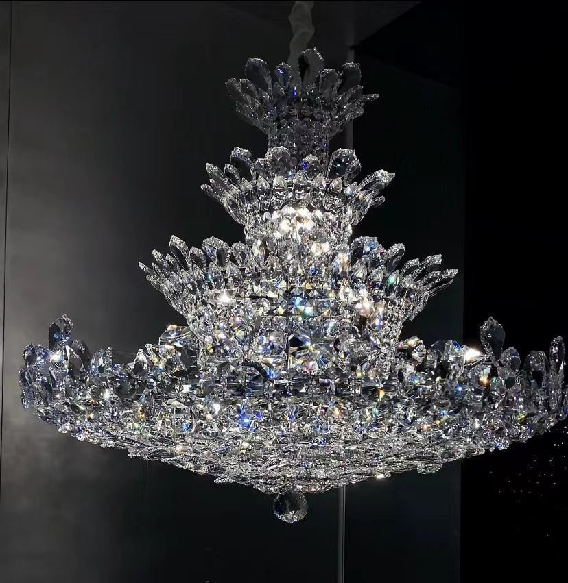 Luxury Empire Floral Crystal Chandelier - Zelno Lighting