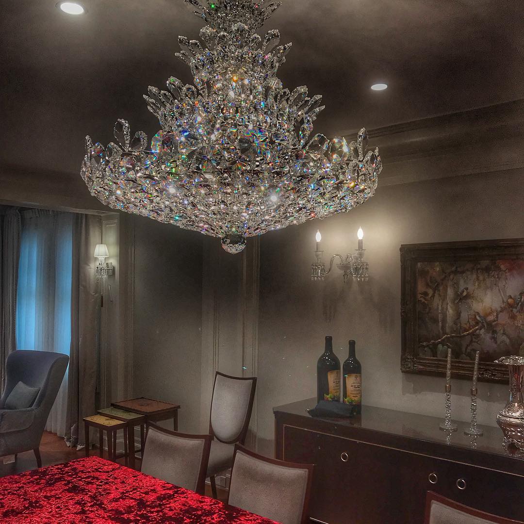Luxury Empire Floral Crystal Chandelier - Zelno Lighting