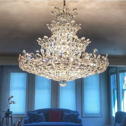 Luxury Empire Floral Crystal Chandelier - Zelno Lighting