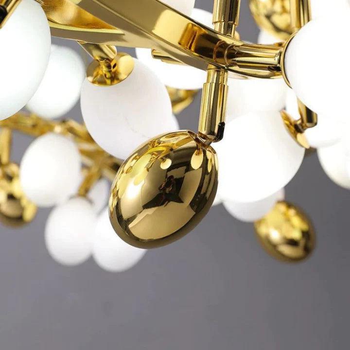 Luxury Escamoles Modern Linear Grape Chandelier - Zelno Lighting