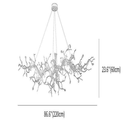Luxury Flower Tree Branch Chandelier - Zelno Lighting